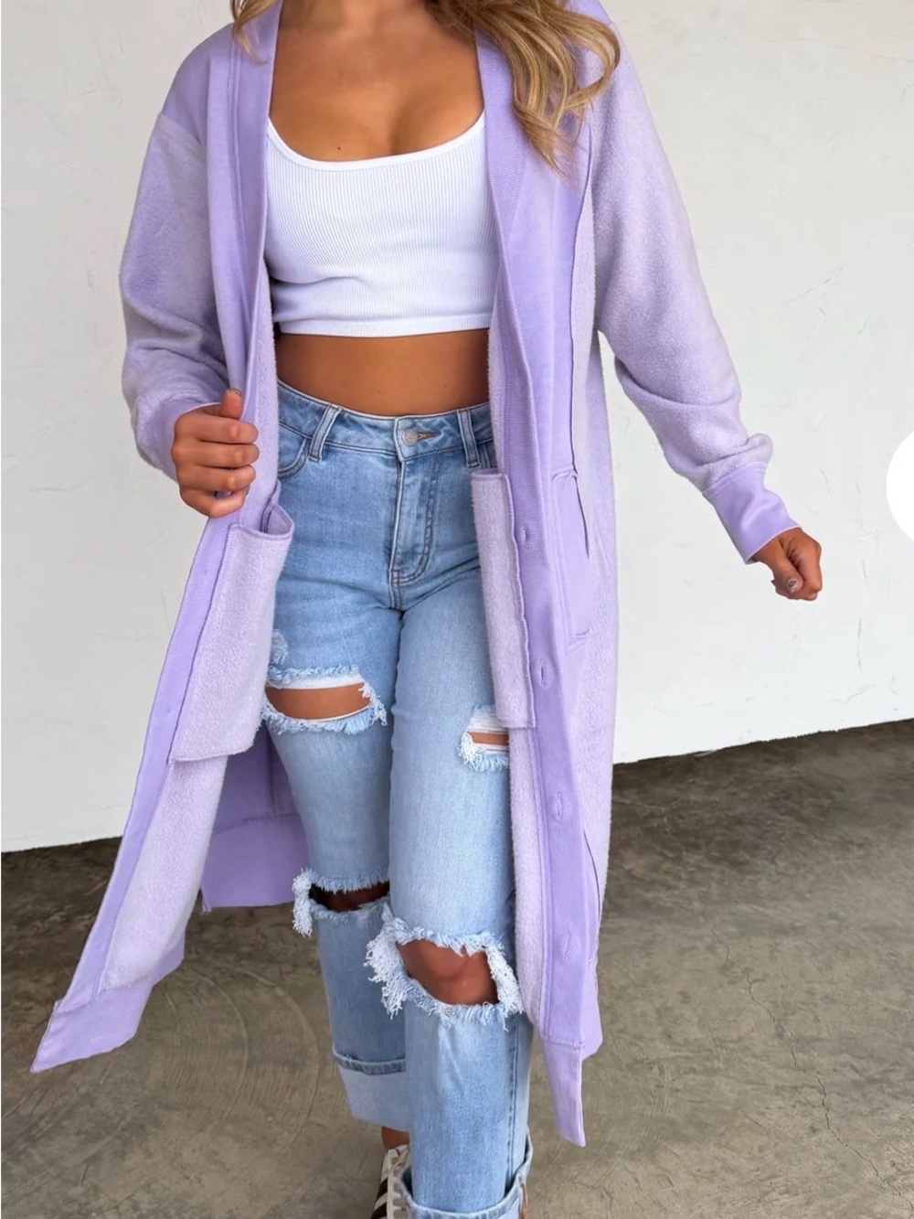 Blakey Desi Sweatshirt Cardigan One Size